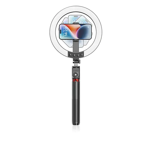 Селфи-штатив P225Q 2.3 м с AI-автоотслеживанием движения и LED-подсветкой, трипод 4-ножка, Bluetooth-монопод телескопический - фото 2