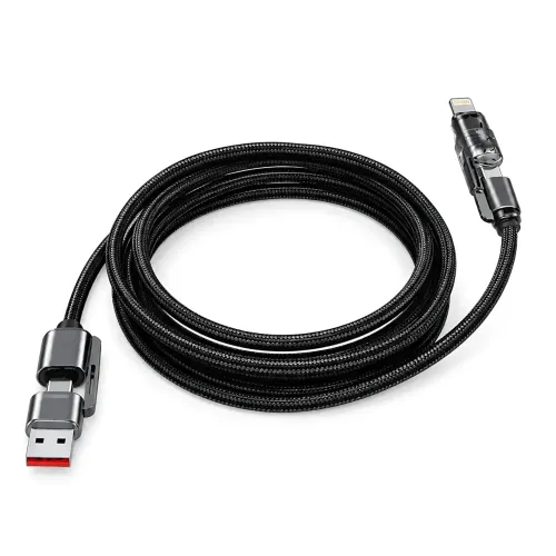 Посилений кабель USB — Lightning 1 м 26X-197 для швидкого заряджання та передавання даних (для iPhone, iPad) - фото 3