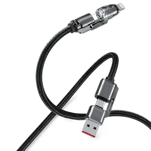 Посилений кабель USB — Lightning 1 м 26X-197 для швидкого заряджання та передавання даних (для iPhone, iPad) - фото 4