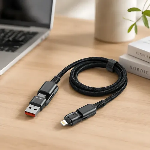 Посилений кабель USB — Lightning 1 м 26X-197 для швидкого заряджання та передавання даних (для iPhone, iPad) - фото 5