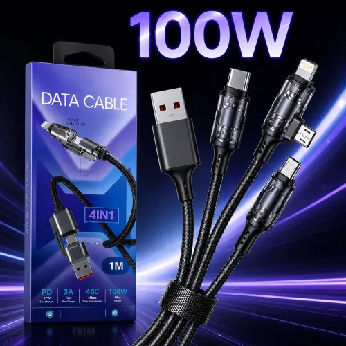 Посилений кабель USB — Lightning 1 м 26X-197 для швидкого заряджання та передавання даних (для iPhone, iPad) - фото 2