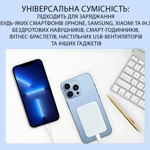 Повербанк 10000 mAh Battery Pack 26X-207, портативный внешний аккумулятор для телефона, смартфона, гаджетов, компактный Power Bank - фото 5