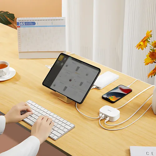 Сетевое зарядное устройство 120W 4 в 1 (2×USB-A + 2×USB-C) 26X-206, быстрая зарядка Quick Charge / PD для смартфона, планшета - фото 10