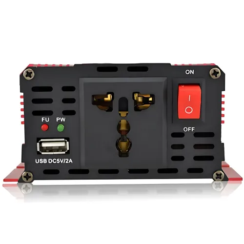 Преобразователь напряжения инвертор UKC KC-1000D 12V-220V 1000W с LCD дисплеем и USB, с крокодилами - фото 5
