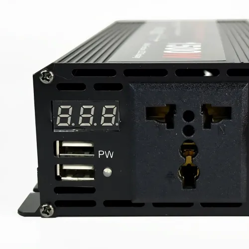 Преобразователь напряжения инвертор 12V-220V 1500W с USB и 2 кулерами охлаждения, чистый синус - фото 6