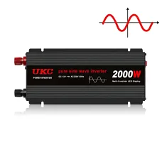 Перетворювач напруги інвертор 12V-220V 2000 W з USB і 2 кулерами охолодження, 80А, чистий синус