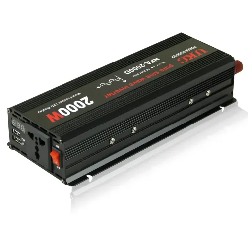 Перетворювач напруги інвертор 12V-220V 2000 W з USB і 2 кулерами охолодження, 80А, чистий синус - фото 3