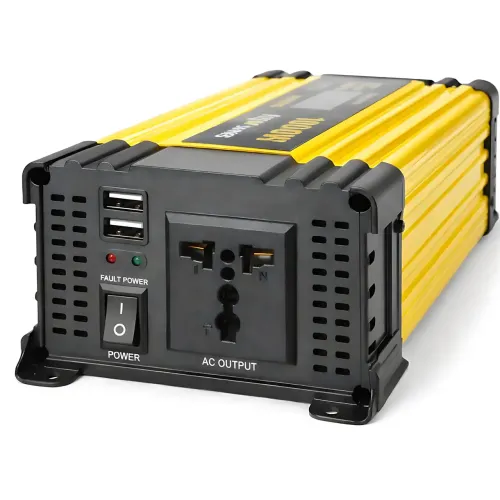 Автомобільний інвертор KSM 500 W 12 V-220 V з LCD-дисплеєм і 2 USB-портами, перетворювач напруги 12-220 В - фото 4
