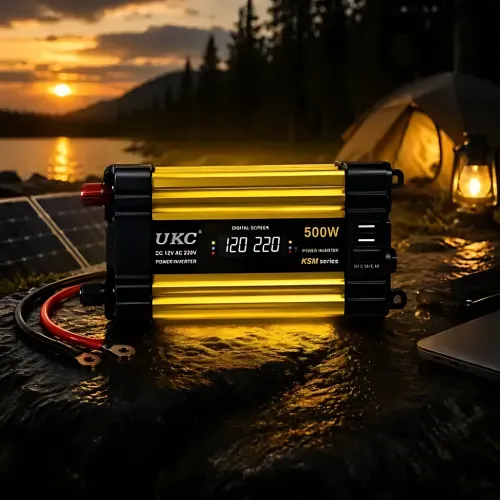 Автомобільний інвертор KSM 500 W 12 V-220 V з LCD-дисплеєм і 2 USB-портами, перетворювач напруги 12-220 В - фото 9