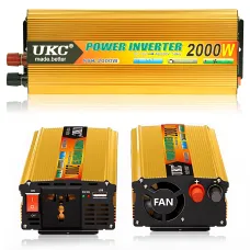 Інвертор автомобільний SSK 12V-220V 2000W, 100А, перетворювач напруги 12 у 220 вольт з USB і функцією заряджання