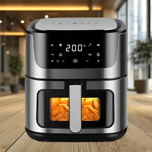 Аэрофритюрница Zepline ZP-109А, 4200 Вт, чаша 12 л с двумя тенами, с силиконовой формой - фото 10