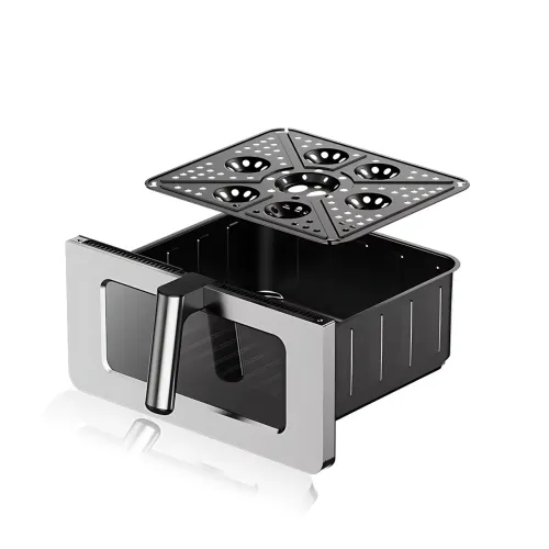 Мощная аэрофритюрница-мультипечь Zepline ZP-00367 АэроШеф Pro 2200 Вт, 15 л (чаша 11 л), 14 программ, 2 ТЭНа, нержавеющая сталь - фото 5