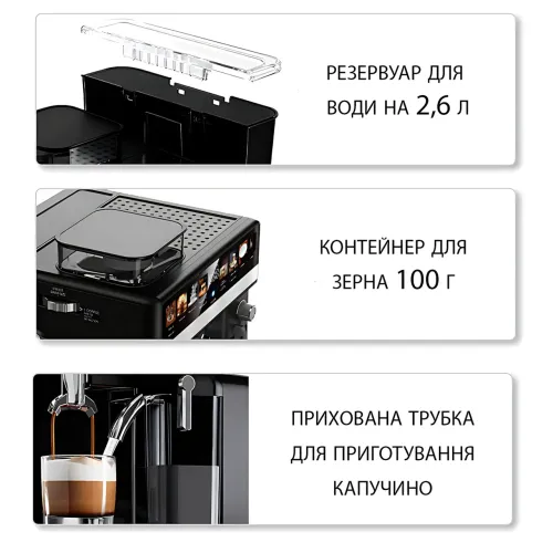 Автоматическая кофемашина Zepline ZP-6811, 20Bar со встроенной кофемолкой 1500 Вт для дома и офиса - фото 5