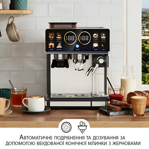 Автоматическая кофемашина Zepline ZP-6811, 20Bar со встроенной кофемолкой 1500 Вт для дома и офиса - фото 4