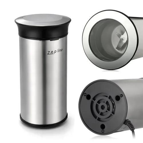 Электрическая кофемолка измельчитель Zepline ZP-00364, чаша 100 г, ножи из нержавеющей стали, для кофе, специй, орехов, зерна