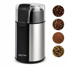 Кофемолка электрическая ножевая Zepline ZP-00362 500 Вт, 100 г, из нержавеющей стали для кофе, специй, круп и трав