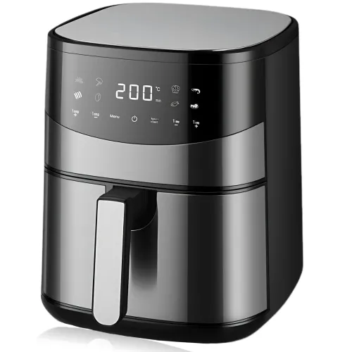 Аэрофритюрница Zepline ZP-00233 6.5 л, 4200 Вт, с двумя тенами, 8 программ, силиконовая форма - фото 2