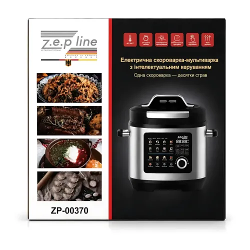 Скороварка-мультиварка Zepline ZP-00370 7 л, 2200 Вт, 24 програми, електрична мультипіч з антипригарним покриттям, пароварка - фото 9