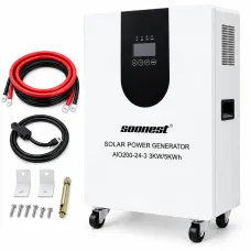 Гибридный инвертор All-in-One ESS Soonest 3 кВт / 5.12 кВт·ч (25.6V 200Ah, AIO200-24-3)