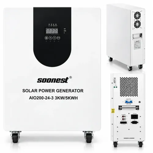 Гибридный инвертор All-in-One ESS Soonest 3 кВт / 5.12 кВт·ч (25.6V 200Ah, AIO200-24-3) - фото 2