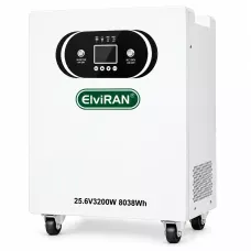 Гибридная зарядная станция All-in-One EiviRAN ES-2432 3.2 кВт / 8.04 кВт·ч (25.6V 8038Wh, LiFePO4)