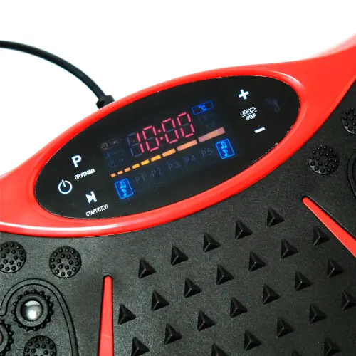 Виброплатформа для похудения и фитнеса S131 Bluetooth (200 Вт, до 150 кг, 99 скоростей, 5 программ, красная) - фото 7