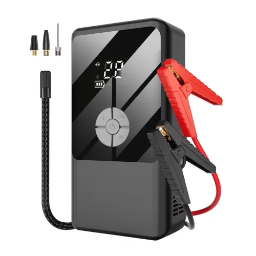 Пускозарядное устройство с компрессором 965A (Apexpione SZ965) 12V 16000mAh, бустер, автокомпрессор 150 PSI - фото 2