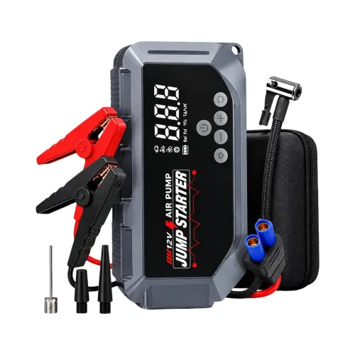 Пускозарядное устройство с компрессором K3 12V 12000mAh 150 PSI, пусковой бустер для авто, насос, Power Bank