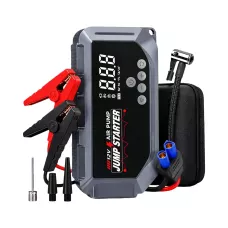 Пускозарядний пристрій з компресором K3 12V 12000mAh 150 PSI, пусковий бустер для авто, насос, Power Bank
