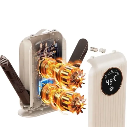 Электрическая сушилка для обуви Shoes Dryer 220V, складная сушилка с LED-дисплеем, таймером и обдувом 48°C - фото 5