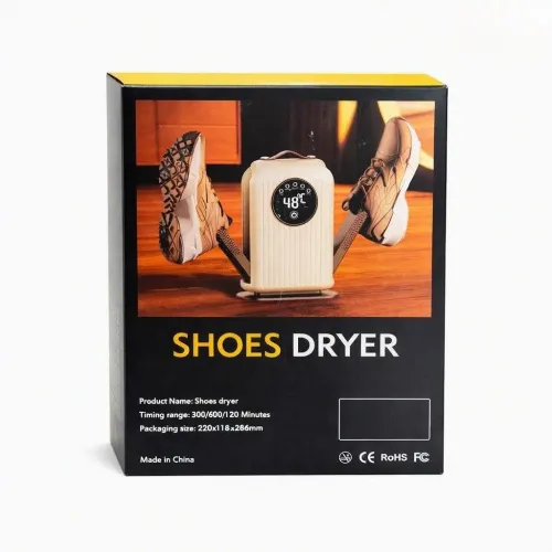 Электрическая сушилка для обуви Shoes Dryer 220V, складная сушилка с LED-дисплеем, таймером и обдувом 48°C - фото 9