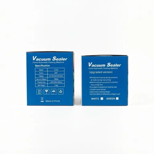 Вакууматор для продуктов бытовой YC-04 90W (-60 кПа), вакуумный упаковщик с LED-дисплеем и таймером (Белый) - фото 7