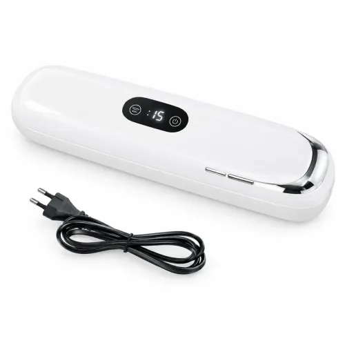 Вакууматор для продуктов бытовой YC-04 90W (-60 кПа), вакуумный упаковщик с LED-дисплеем и таймером (Белый) - фото 5