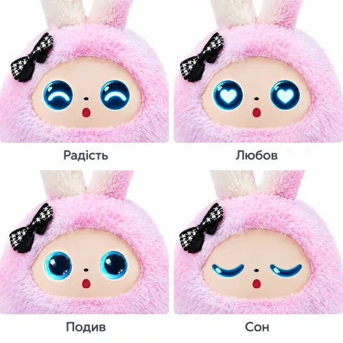 Интерактивная мягкая игрушка с искусственным интеллектом AITOYS Зайчик BB1882F-87 (Розовая), умный AI-робот с LED-глазами и Wi-Fi - фото 4