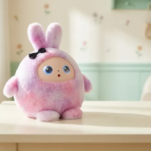 Интерактивная мягкая игрушка с искусственным интеллектом AITOYS Зайчик BB1882F-87 (Розовая), умный AI-робот с LED-глазами и Wi-Fi - фото 6
