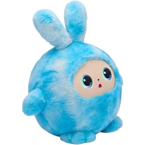 Интерактивная мягкая игрушка с искусственным интеллектом AITOYS Зайчик BB1882F-89 (Синяя), умный AI-робот с LED-глазами и Wi-Fi - фото 3