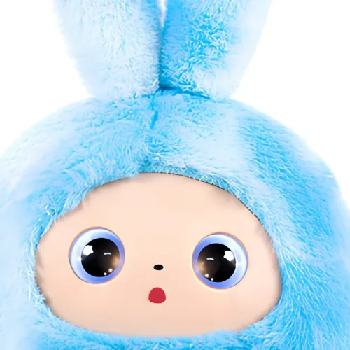 Интерактивная мягкая игрушка с искусственным интеллектом AITOYS Зайчик BB1882F-89 (Синяя), умный AI-робот с LED-глазами и Wi-Fi - фото 7