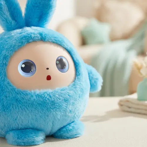 Интерактивная мягкая игрушка с искусственным интеллектом AITOYS Зайчик BB1882F-89 (Синяя), умный AI-робот с LED-глазами и Wi-Fi - фото 8