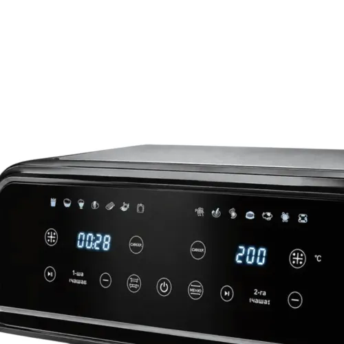 Двухкамерная аэрофритюрница Skyberg SB-317 10 л 4800 Вт (2 чаши по 5 л) сенсорный аэрогриль мультипечь - фото 6