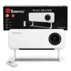 Настінний керамічний тепловентилятор Domotec MS-5963 (2000 Вт) із сушаркою для рушників, теплова завіса з пультом ДК