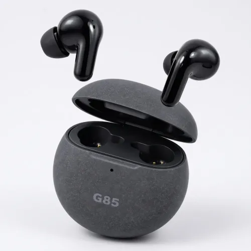 Беспроводные вакуумные наушники G85 TWS Bluetooth 5.4 с микрофоном и зарядным кейсом, черные - фото 5