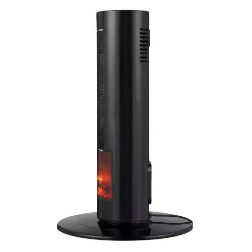Напольный керамический обогреватель тепловентилятор колонного типа PTC-PH16 2000W с эффектом камина и пультом ДУ - фото 5