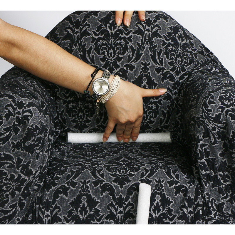 Комплект чохлів на диван і два крісла Жаккард Milano Home Concept Karna, універсальний розмір Шоколад фото - 7