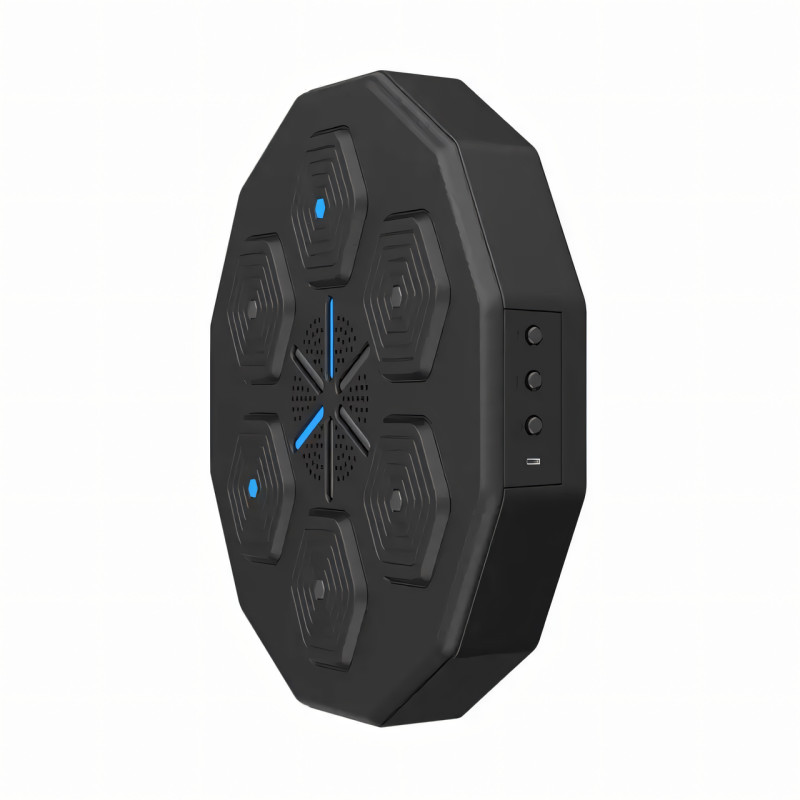 Музыкальная интеллектуальная боксерская панель тренажер с LED подсветкой, Bluetooth, 40х40х7.5 см фото - 3