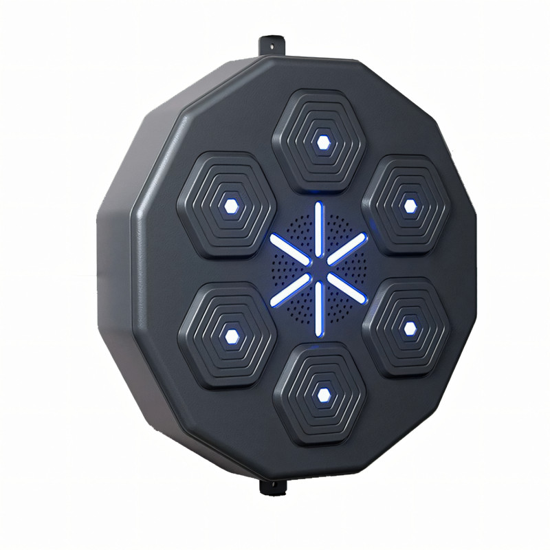 Музыкальная интеллектуальная боксерская панель тренажер с LED подсветкой, Bluetooth, 40х40х7.5 см фото - 4