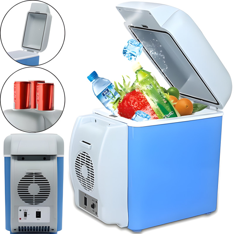 Портативный автохолодильник от прикуривателя 12V Portable Electronic Fridge Freezer PF-7535 на 7.5 л фото - 2