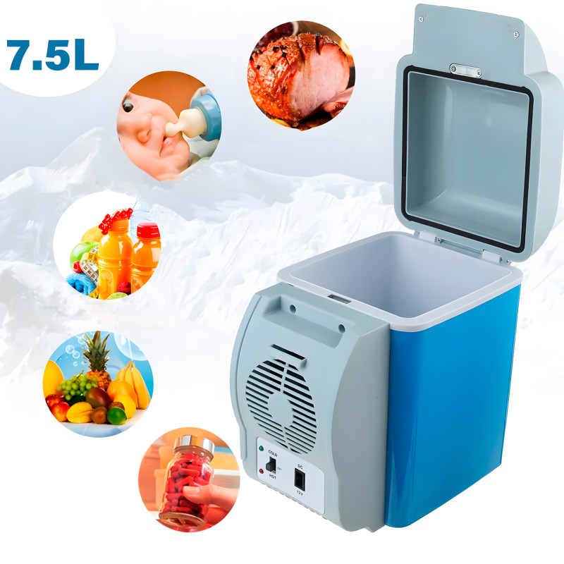 Портативный автохолодильник от прикуривателя 12V Portable Electronic Fridge Freezer PF-7535 на 7.5 л фото - 3