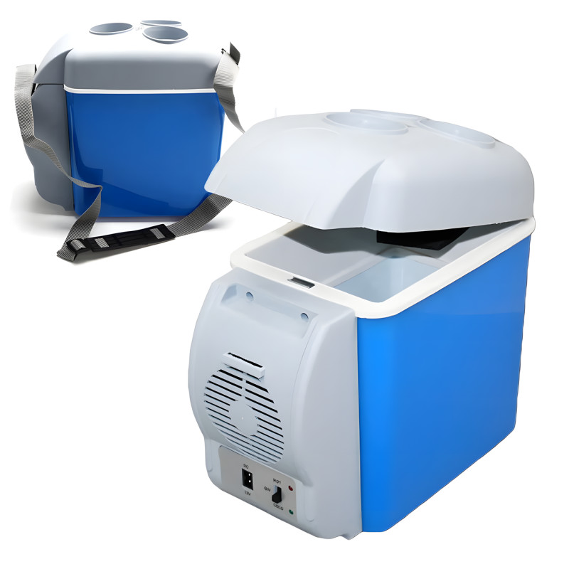 Портативный автохолодильник от прикуривателя 12V Portable Electronic Fridge Freezer PF-7535 на 7.5 л фото - 4