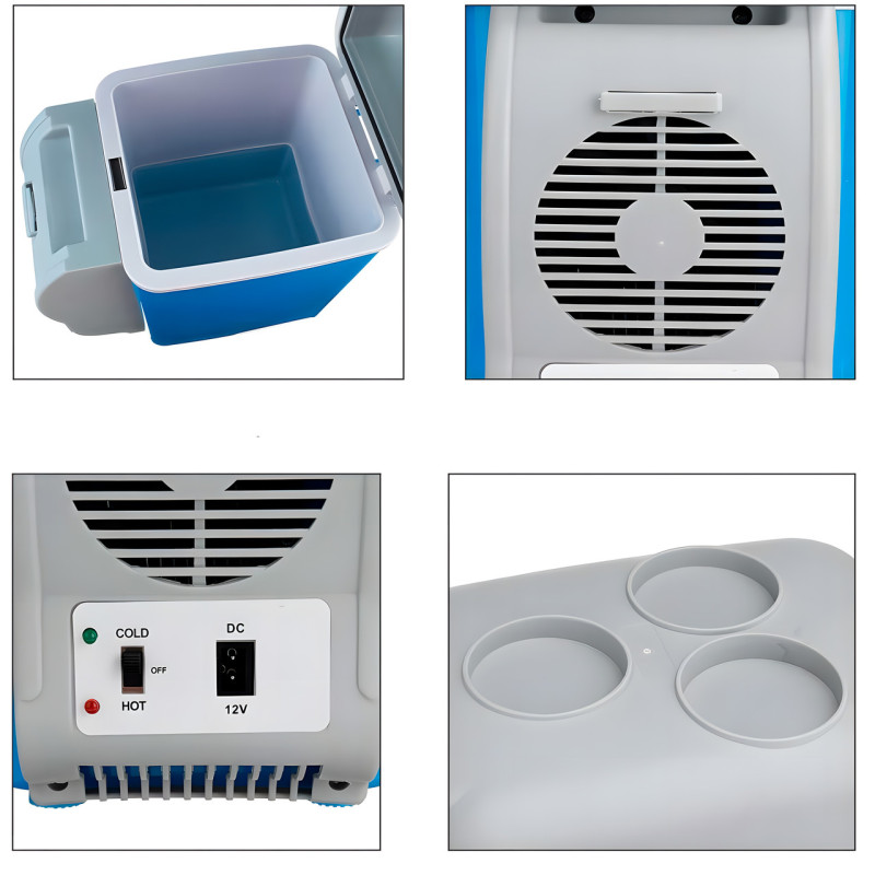 Портативный автохолодильник от прикуривателя 12V Portable Electronic Fridge Freezer PF-7535 на 7.5 л фото - 5