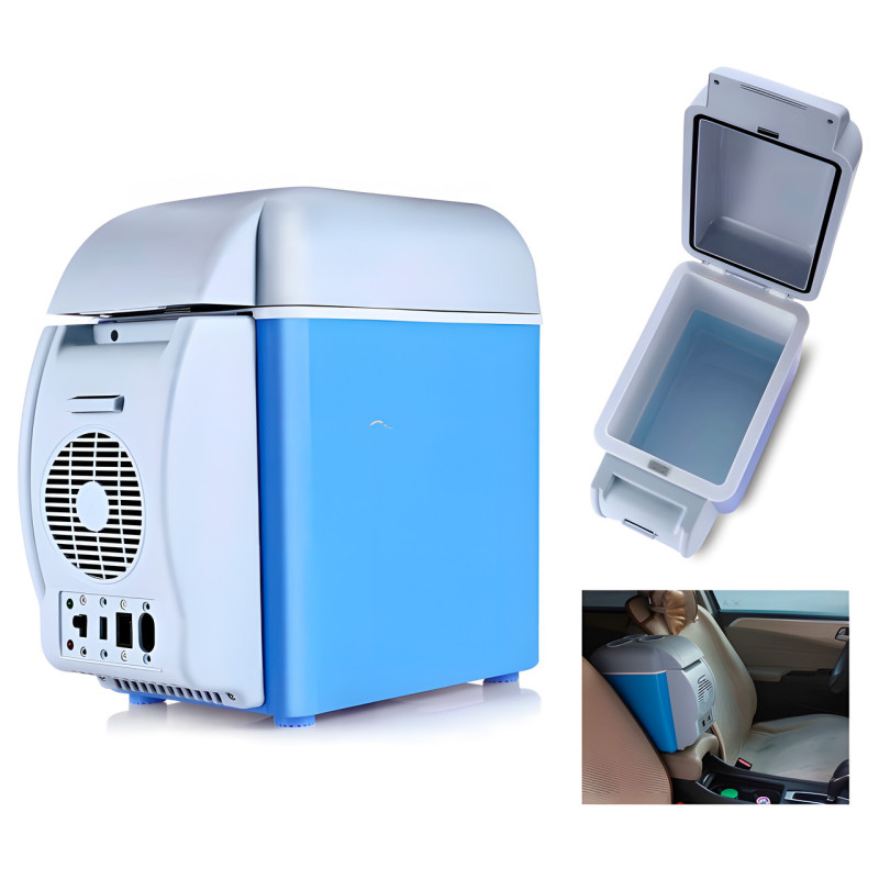 Портативный автохолодильник от прикуривателя 12V Portable Electronic Fridge Freezer PF-7535 на 7.5 л фото - 7